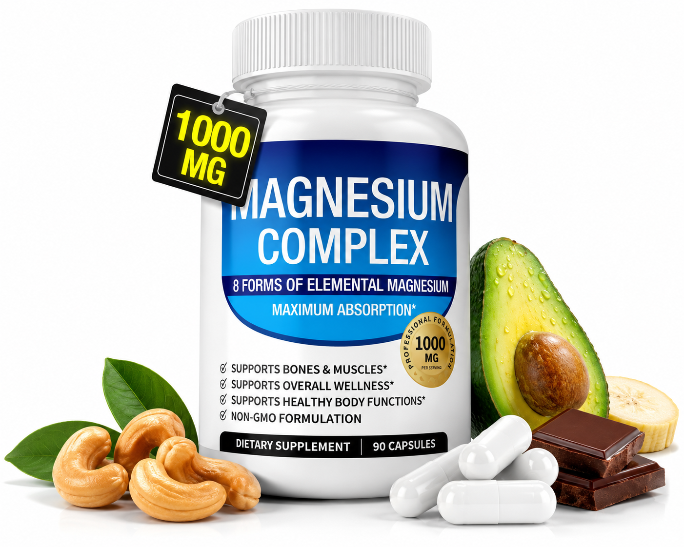 Magnesium Complex 1000MG - 90 Capsules