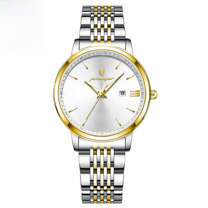 Women's Slim Quartz Dress Watch - 50M Water Resistant, Luminous Dial
