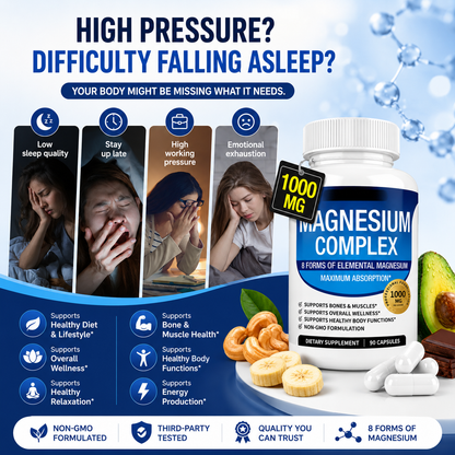 Magnesium Complex 1000MG - 90 Capsules