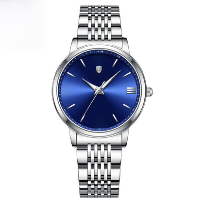 Women's Slim Quartz Dress Watch - 50M Water Resistant, Luminous Dial
