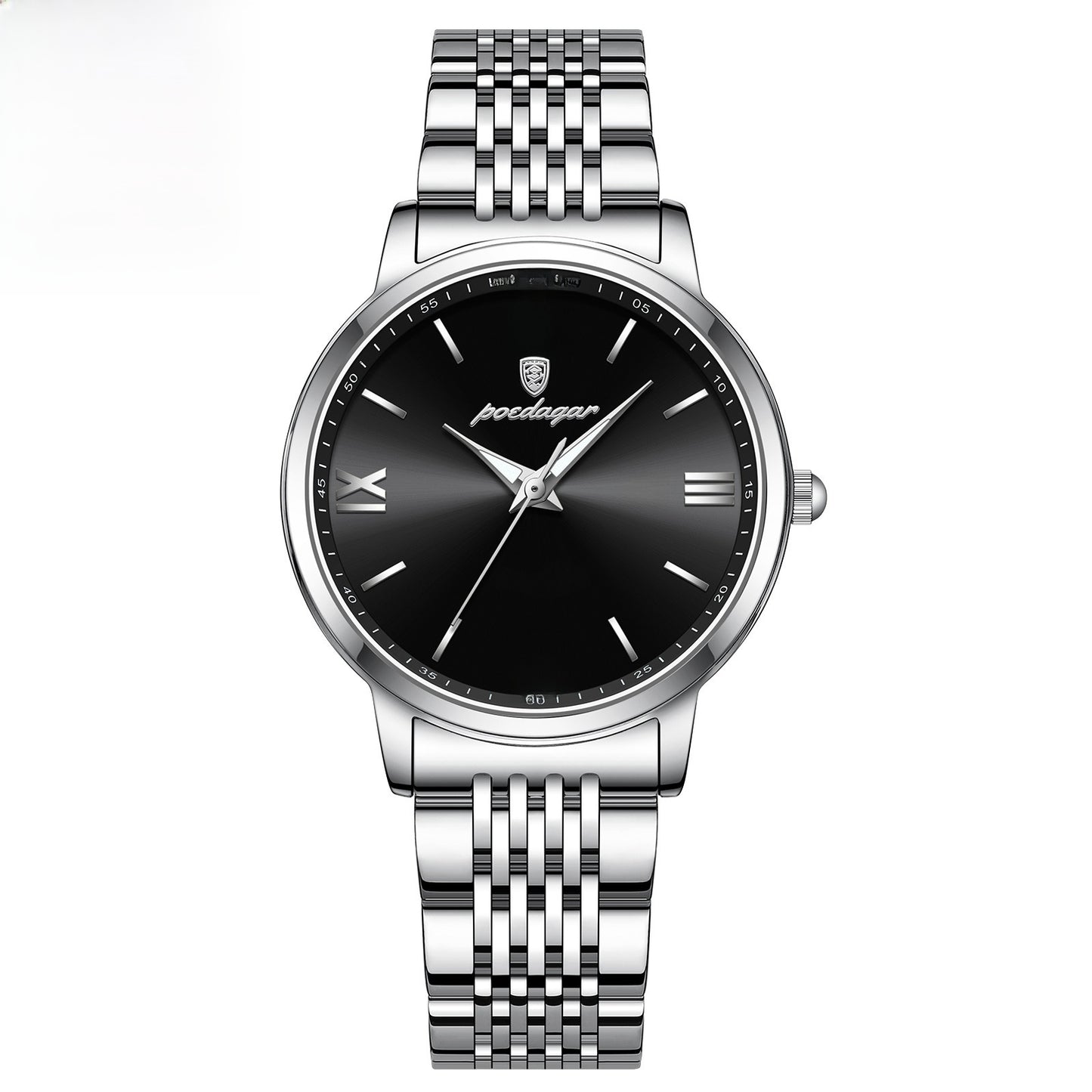 Women's Slim Quartz Dress Watch - 50M Water Resistant, Luminous Dial