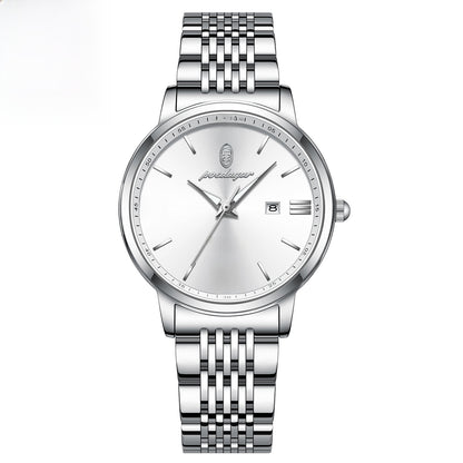 Women's Slim Quartz Dress Watch - 50M Water Resistant, Luminous Dial