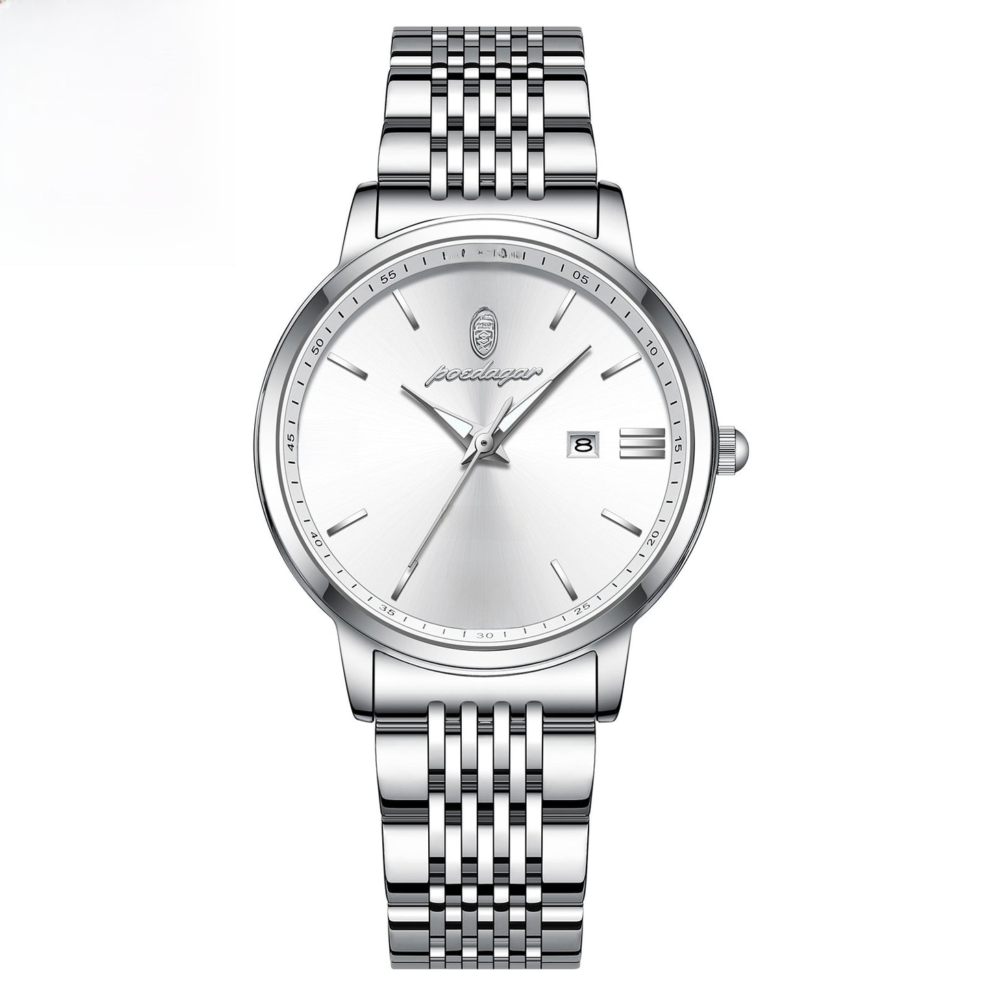 Women's Slim Quartz Dress Watch - 50M Water Resistant, Luminous Dial